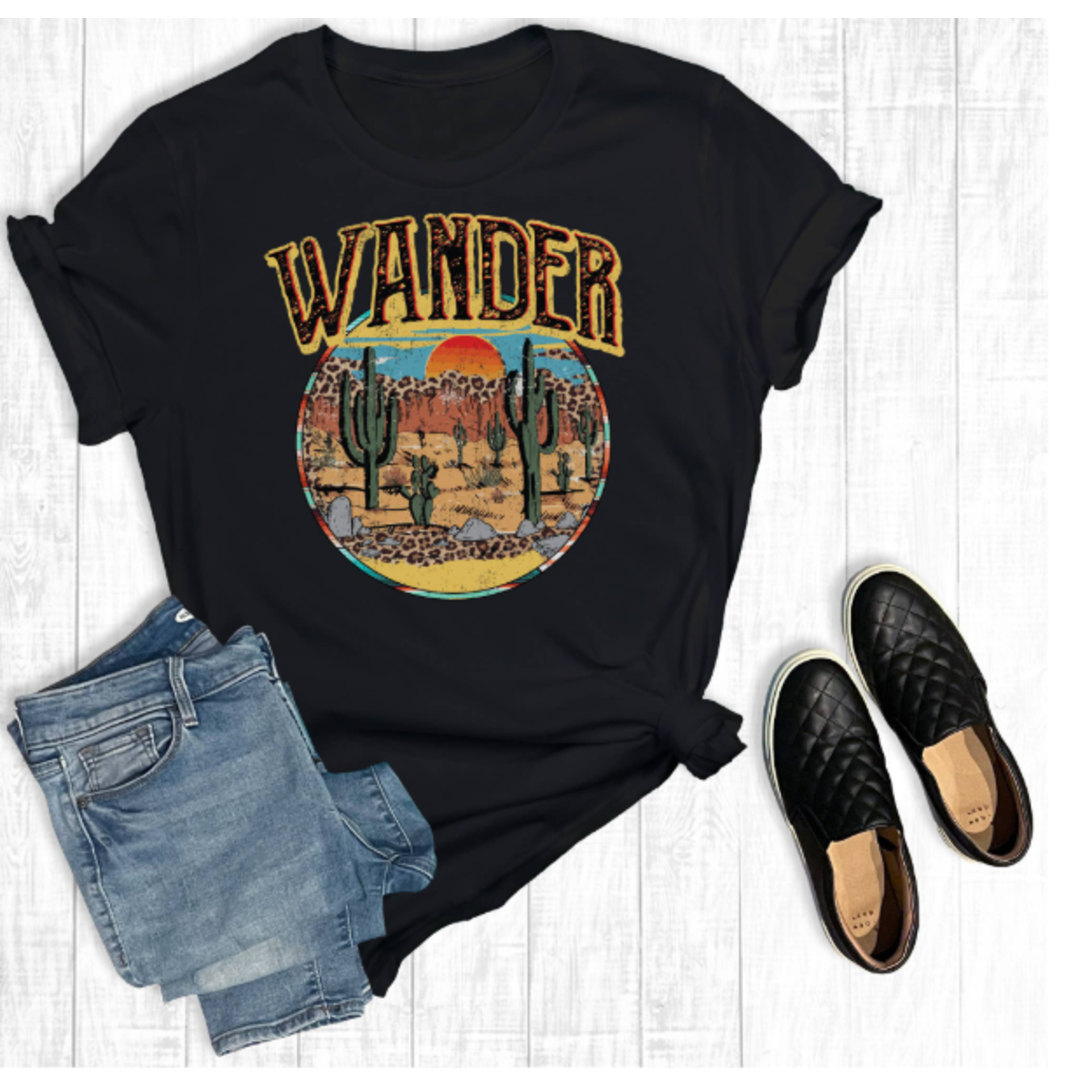 The Way Down South The Way Down South Wanderer Desert Tee Black