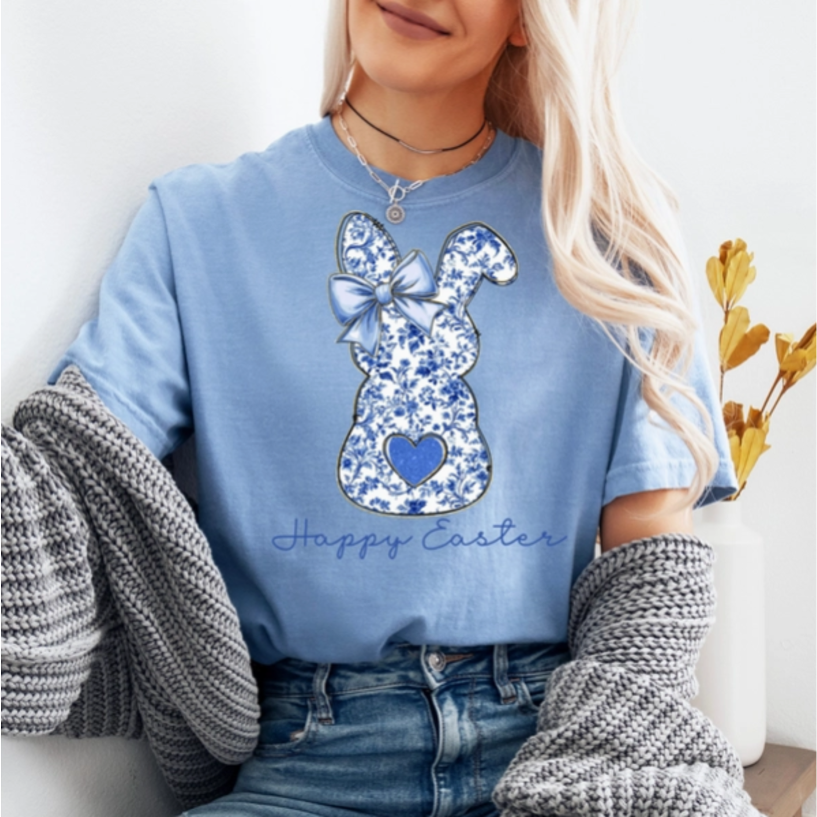 Southern Backroad Tees Southern Backroad Tee Happy Easter Floral Bunny Tee