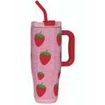 Simply Southern Simply Southern Tumbler Sequin Strawberry 40oz