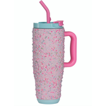 Simply Southern Simply Southern Blue & Pink Pearl Rhinestone Tumbler 40oz