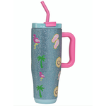 Simply Southern Simply Southern Tumbler Sequin Tropic 40oz