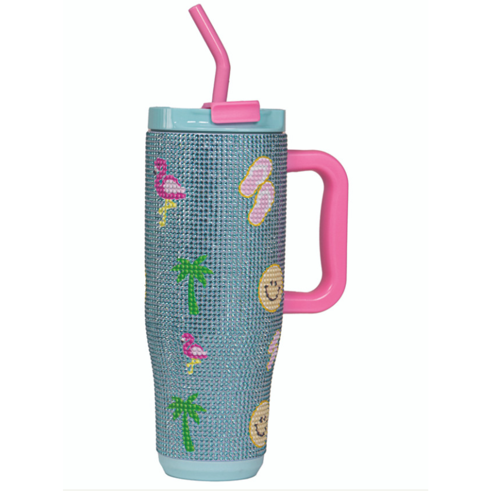 Simply Southern Simply Southern Tumbler Sequin Tropic 40oz