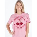 Simply Southern Simply Southern Cherry-ish Short Sleeve Tee Pink Wash