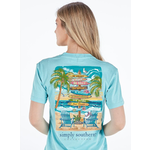 Simply Southern Simply Southern Sign Short Sleeve Tee Aqua Wash
