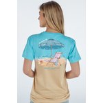 Simply Southern Simply Southern Beach Two Tone Short Sleeve Tee Splash