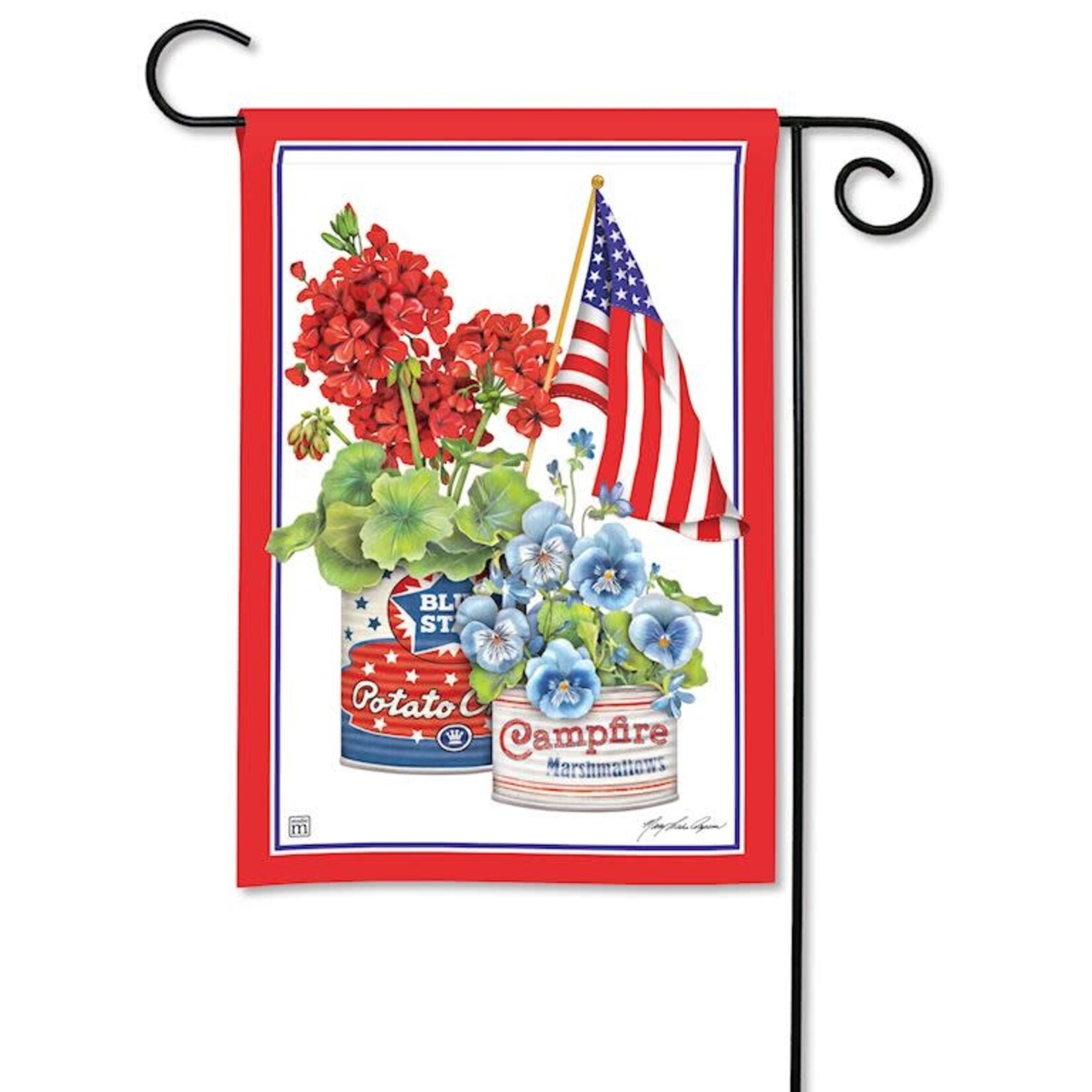 Studio M Vintage Patriotic Garden Flag