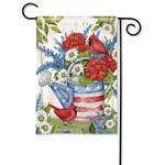Studio M Stars & Stripes Watering Can Garden Flag