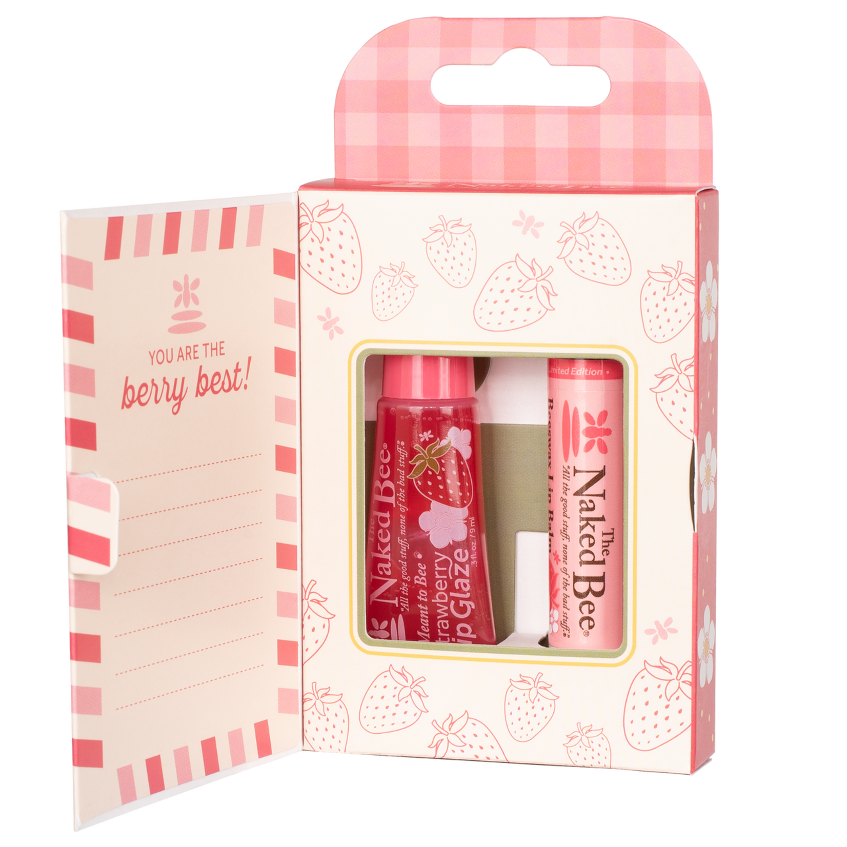 The Naked Bee The Naked Bee Lip Care Duo Gift Set Strawberry