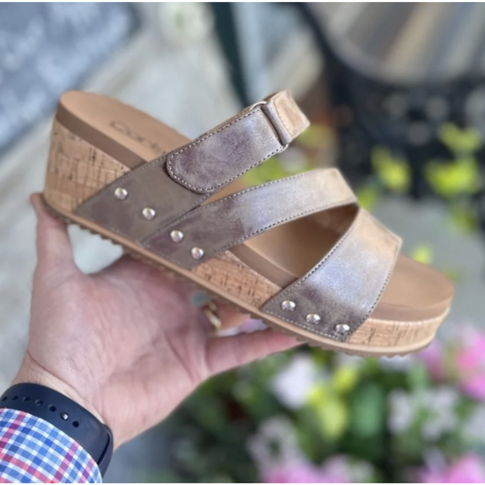 Corkys Corkys Voyage Wedge Sandal Bronze