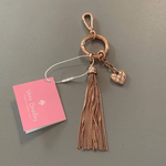 Vera Bradley Vera Bradley Love & Hope Bag Charm in Rose Gold Tone