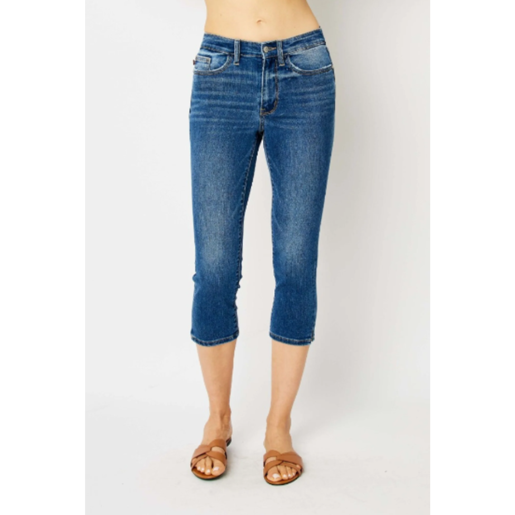 Judy Blue Judy Blue Capri with Side Slit 72113