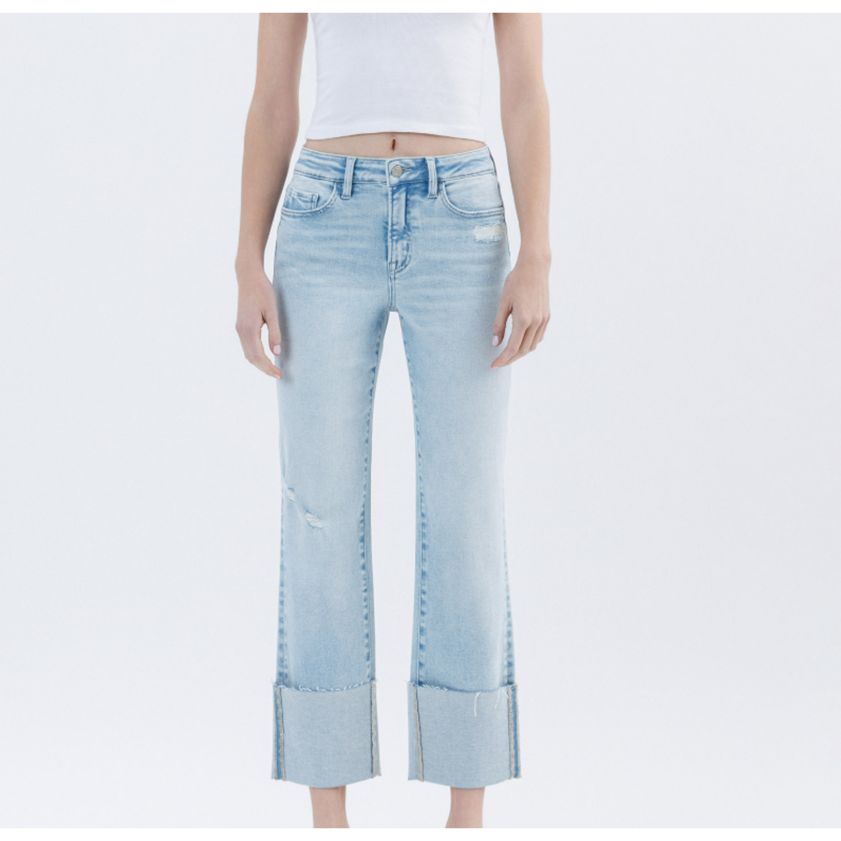 Vervet Vervet High Rise Crop Straight T6747LT