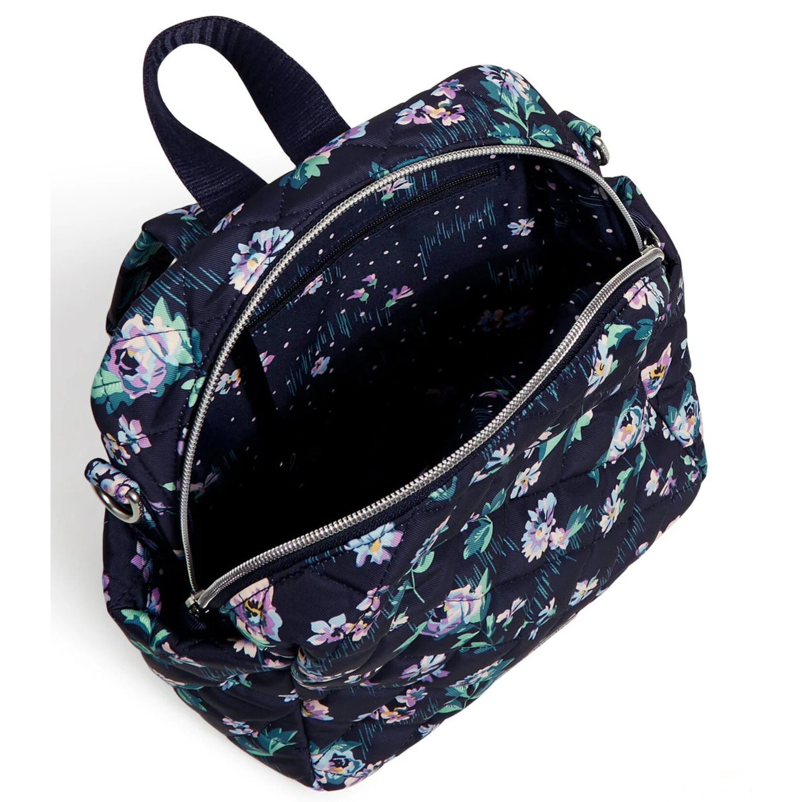 Vera Bradley Vera Bradley Navy Garden Convertible Small Backpack