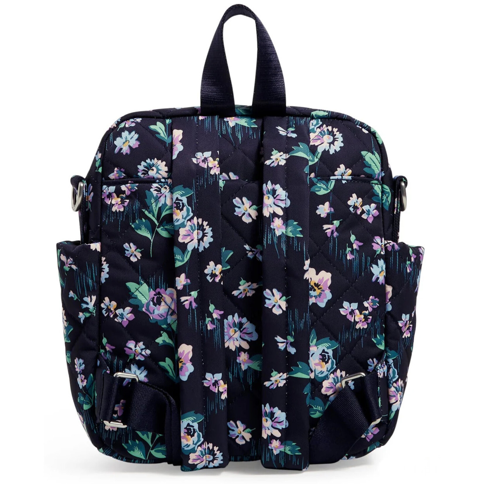 Vera Bradley Vera Bradley Navy Garden Convertible Small Backpack