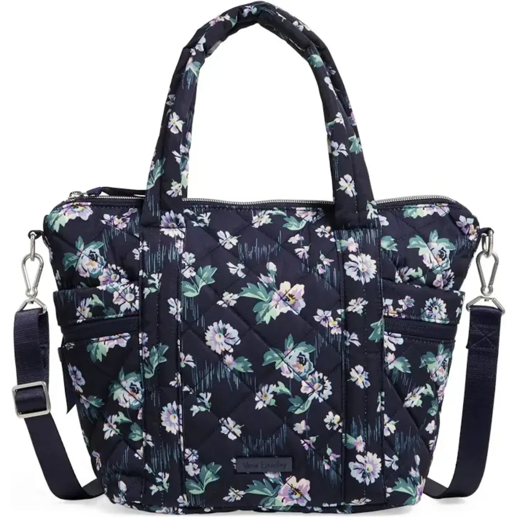 Vera Bradley Vera Bradley Navy Garden Multi Strap Shoulder Bag