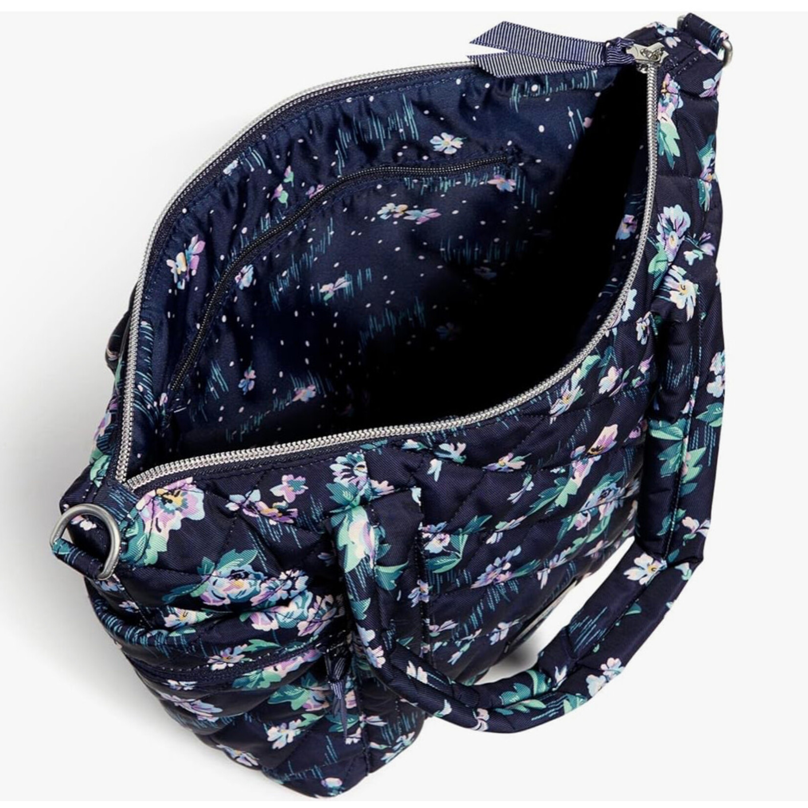 Vera Bradley Vera Bradley Navy Garden Multi Strap Shoulder Bag