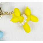 Love and Repeat Love and Repeat Colorful Puppy Theme Keychain Yellow