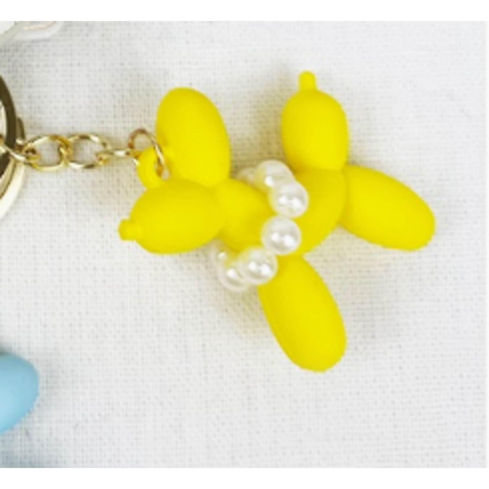 Love and Repeat Love and Repeat Colorful Puppy Theme Keychain Yellow