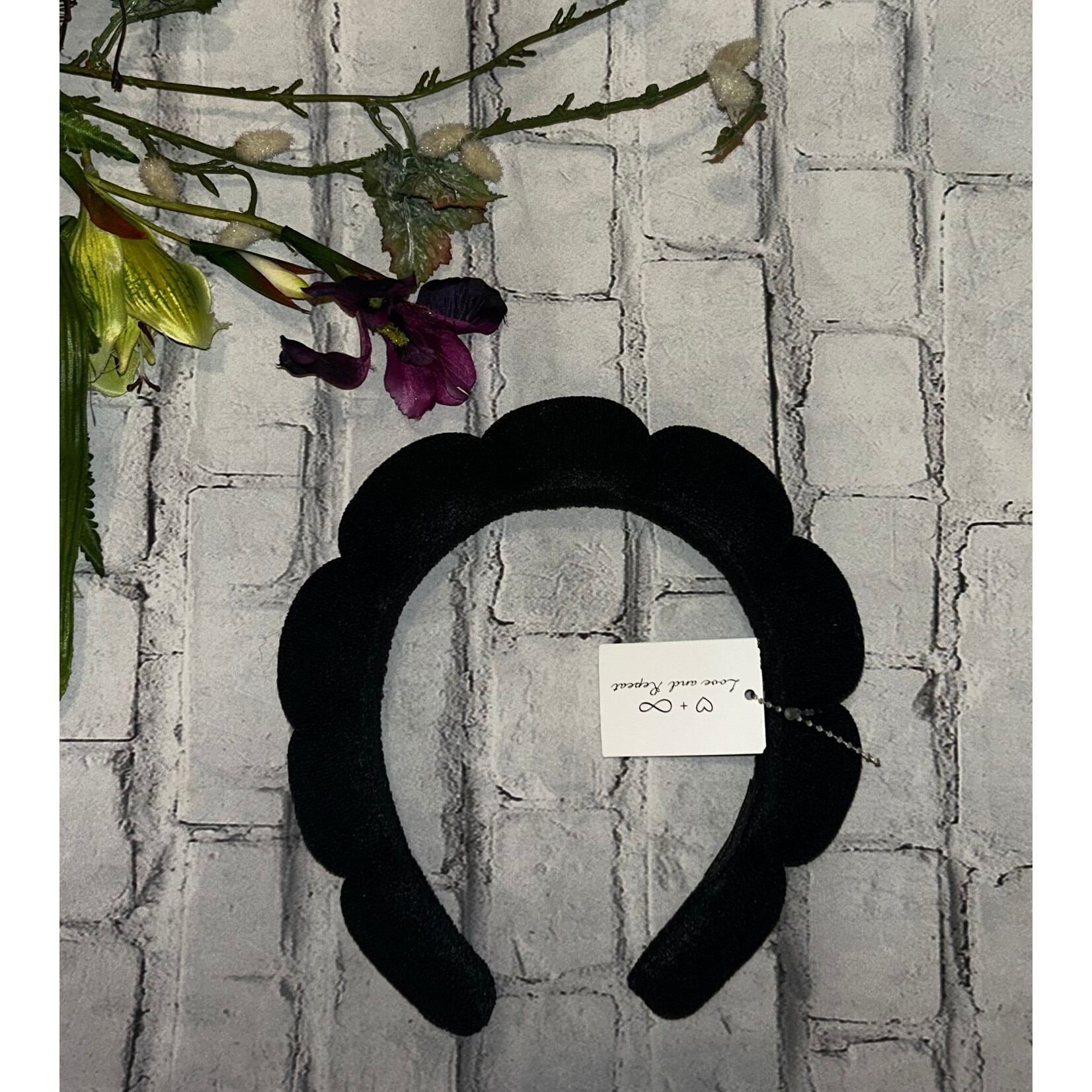 Love and Repeat Love and Repeat Spa Headband Black