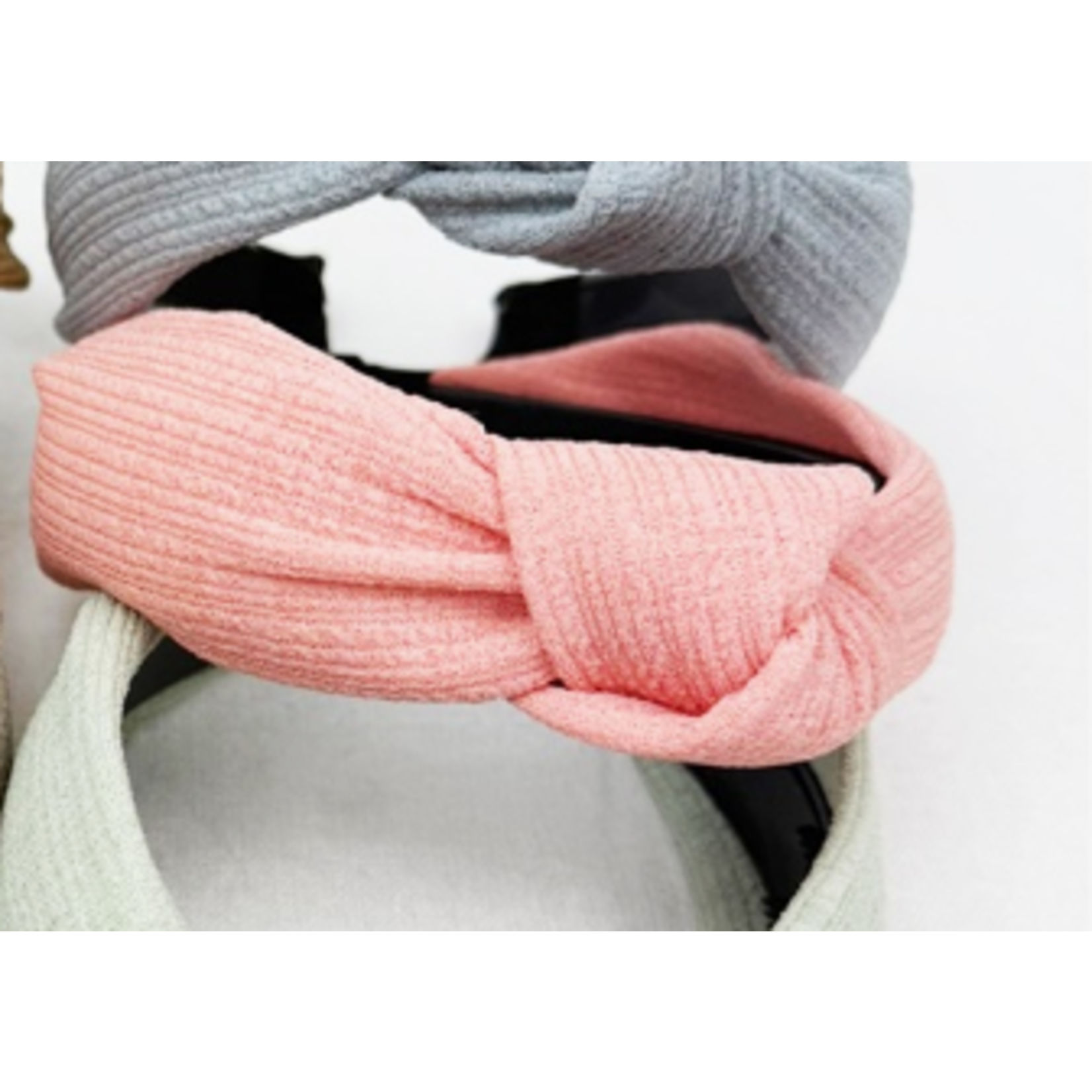 Love and Repeat Love and Repeat Solid Knitted Headband Peach