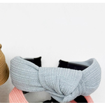 Love and Repeat Love and Repeat Solid Knotted Headband Blue