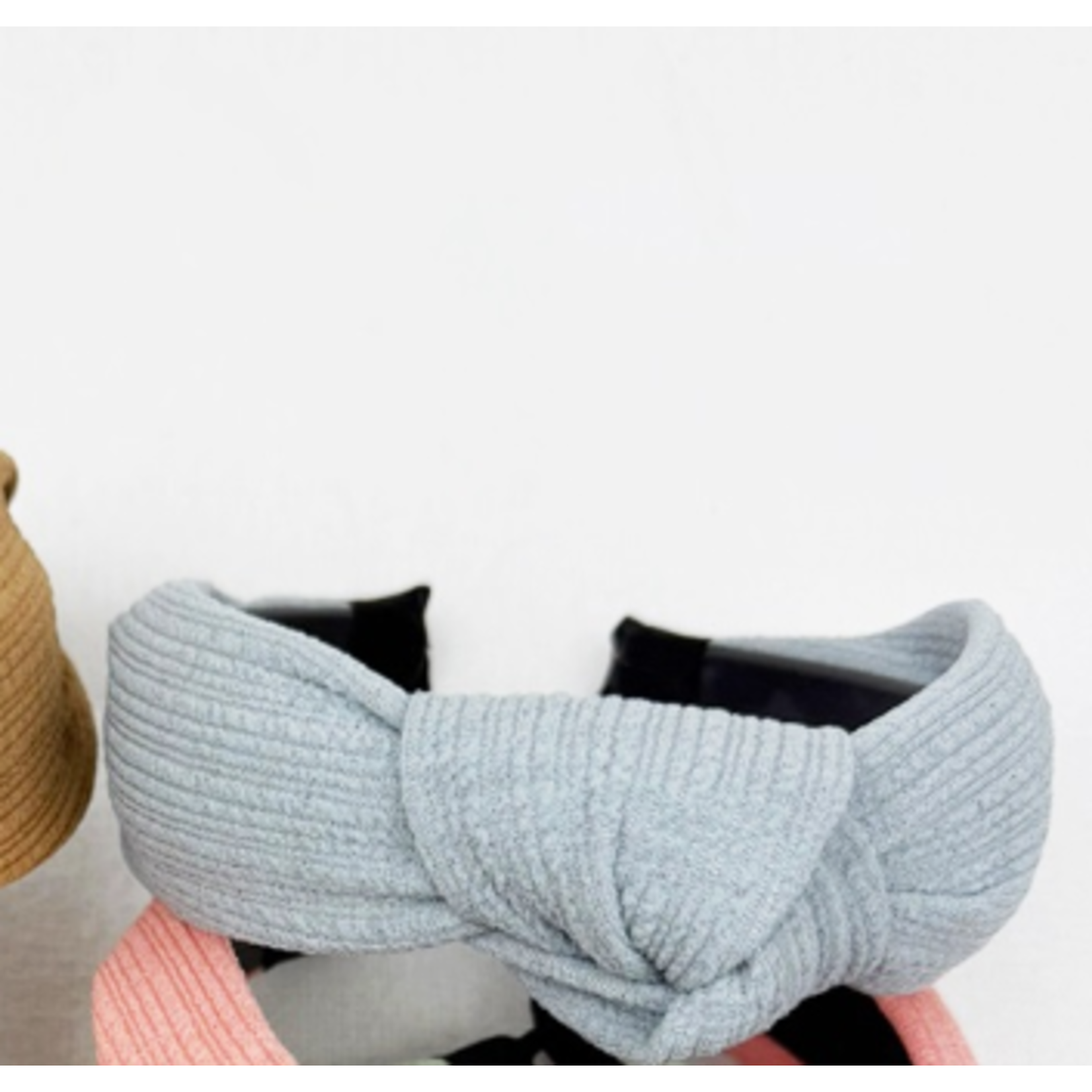 Love and Repeat Love and Repeat Solid Knotted Headband Blue