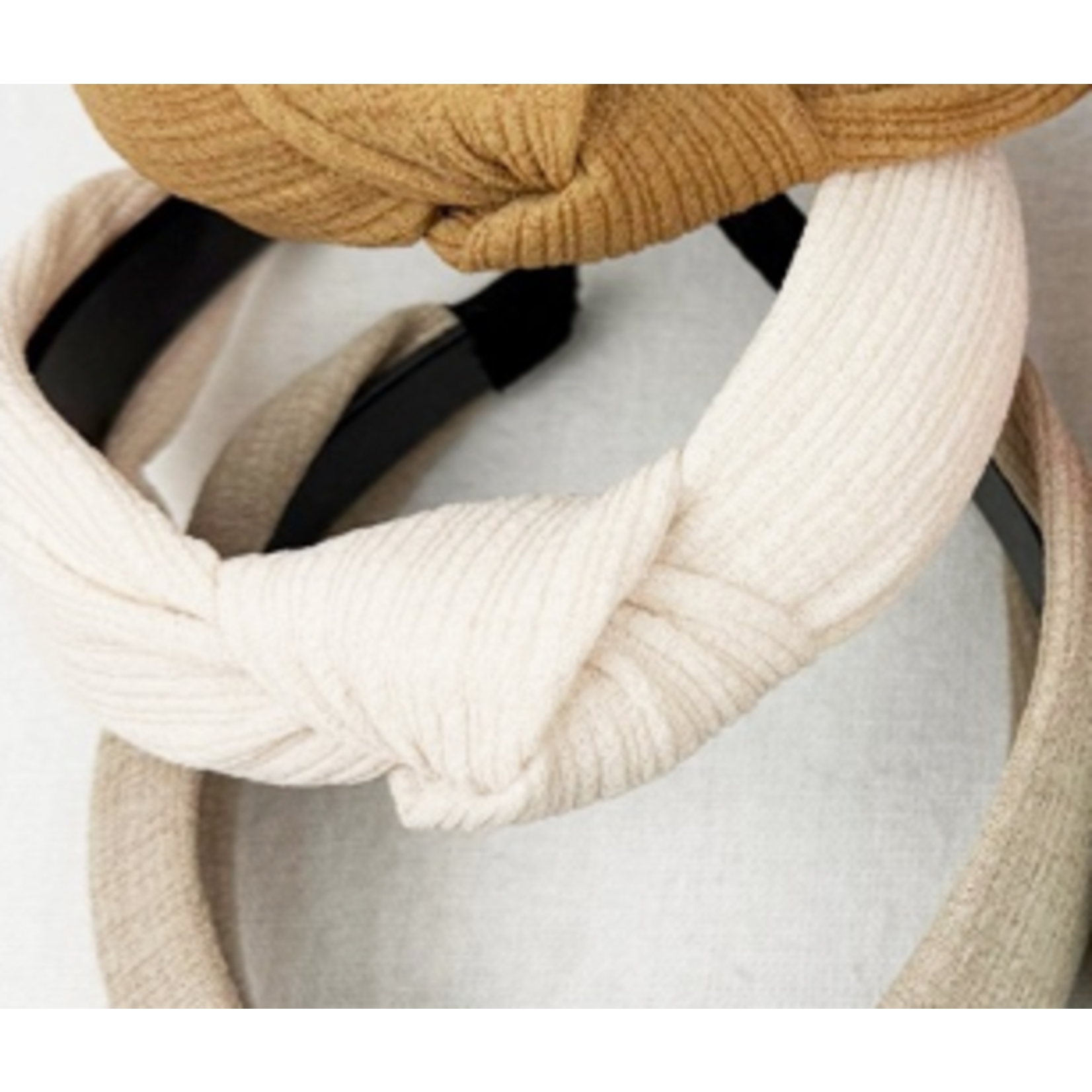 Love and Repeat Love and Repeat Solid Knotted Headband Cream