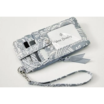 Vera Bradley Vera Bradley Performance Twill Ultimate Card Case Cloud Gray Paisley