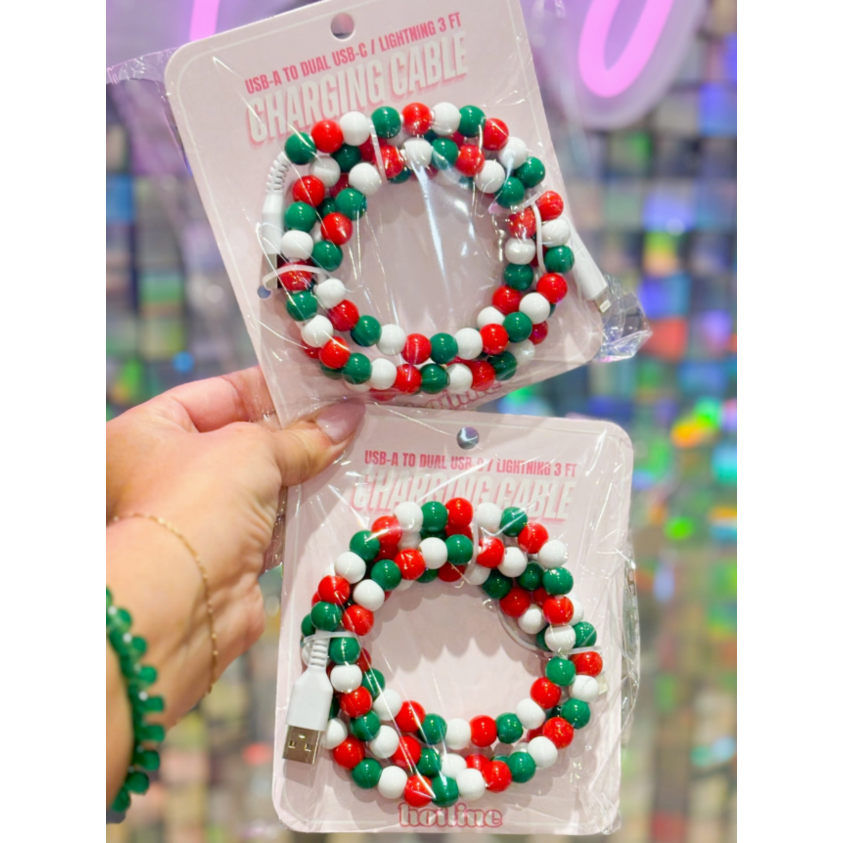 Hotline Hotline 3ft Charging Cable Christmas