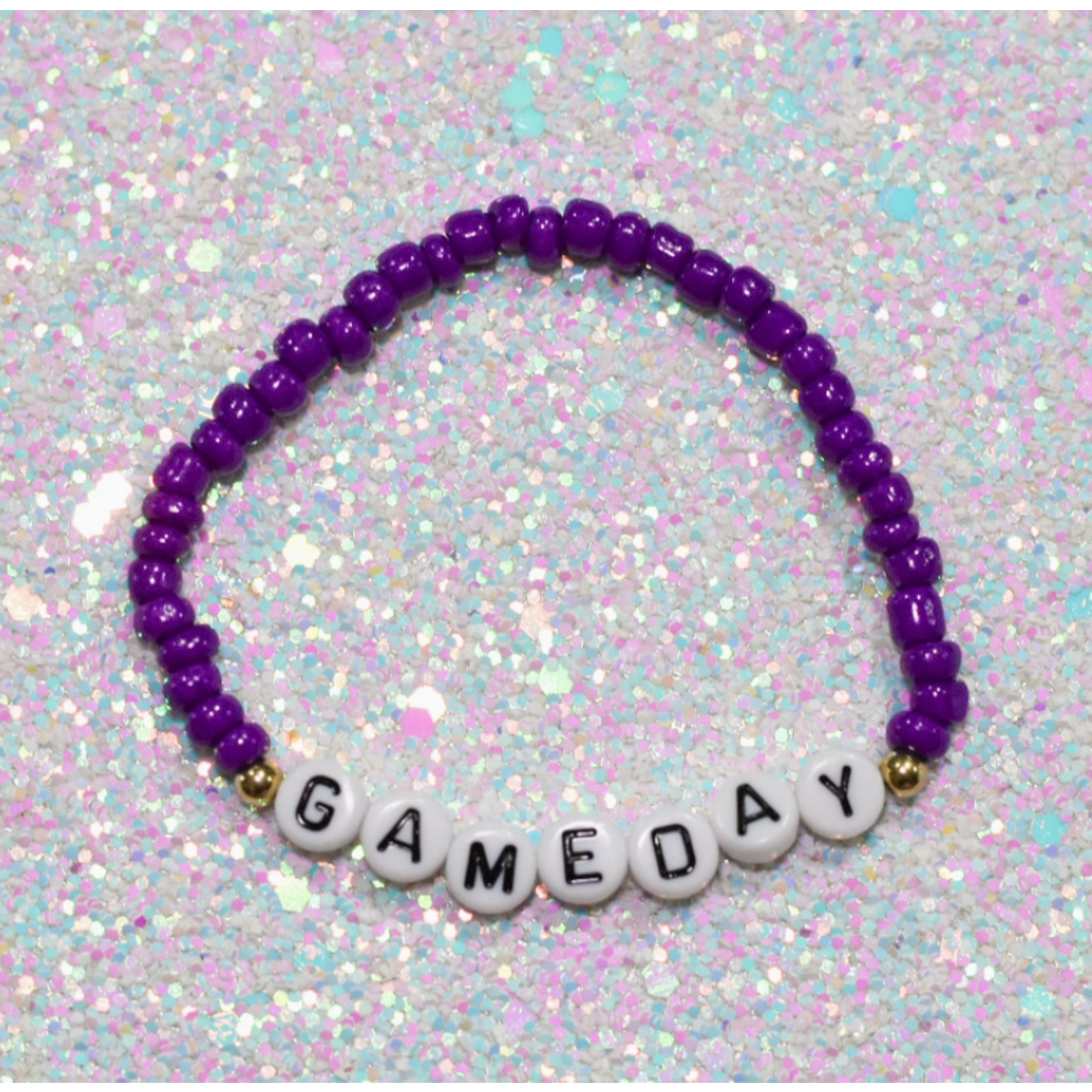 Hotline Hotline Gameday Beaded Bracelet Purple