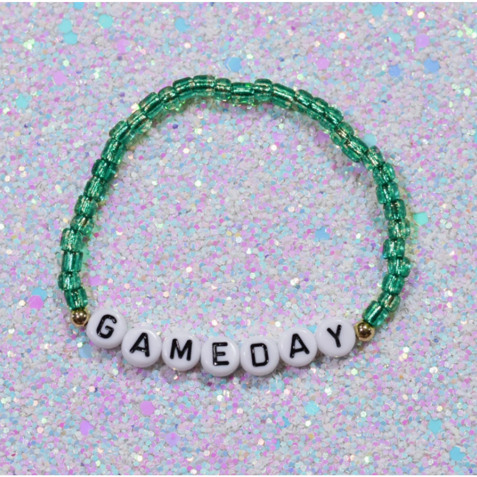 Hotline Hotline Gameday Beaded Bracelet Green