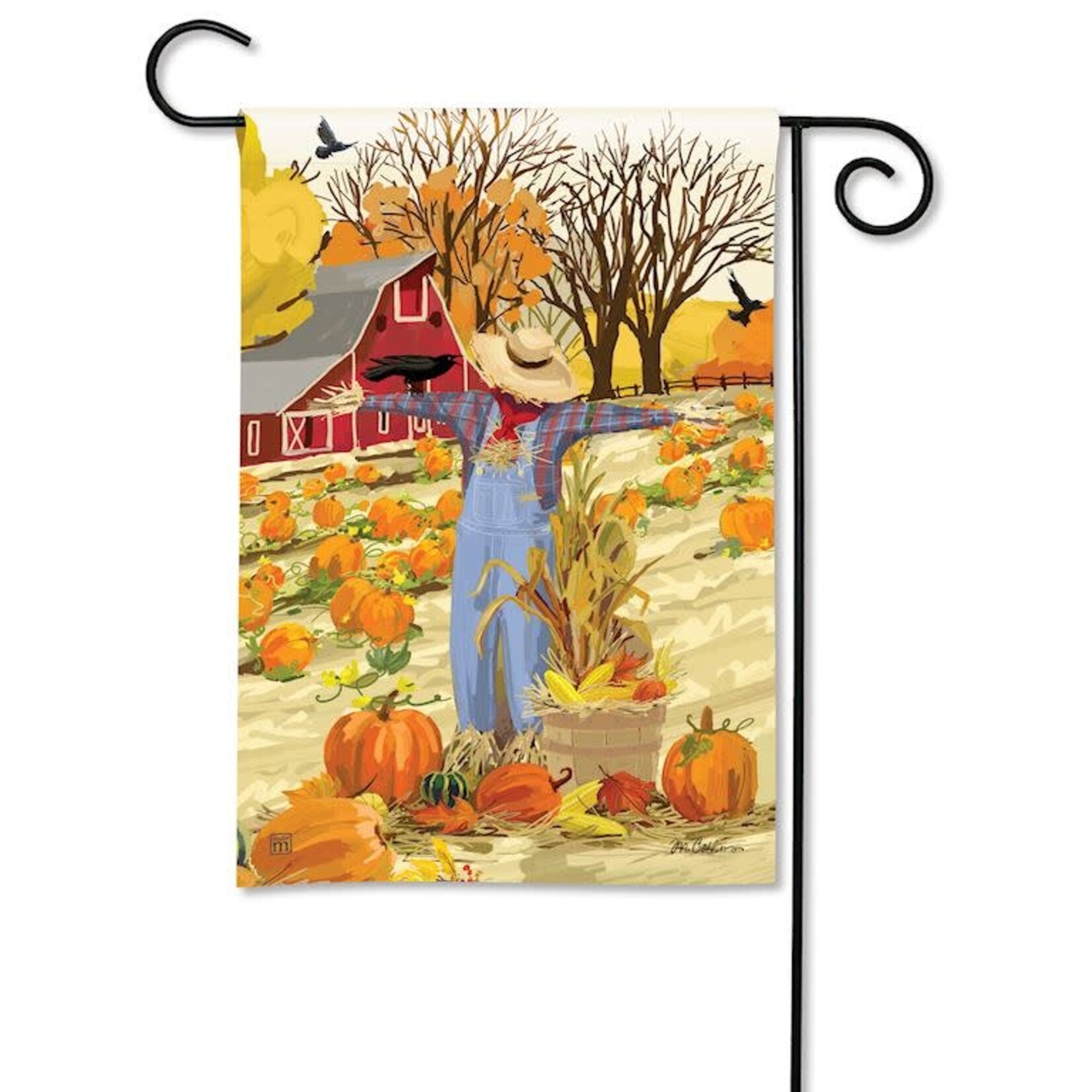 Studio M Harvest Scarecrow Garden Flag