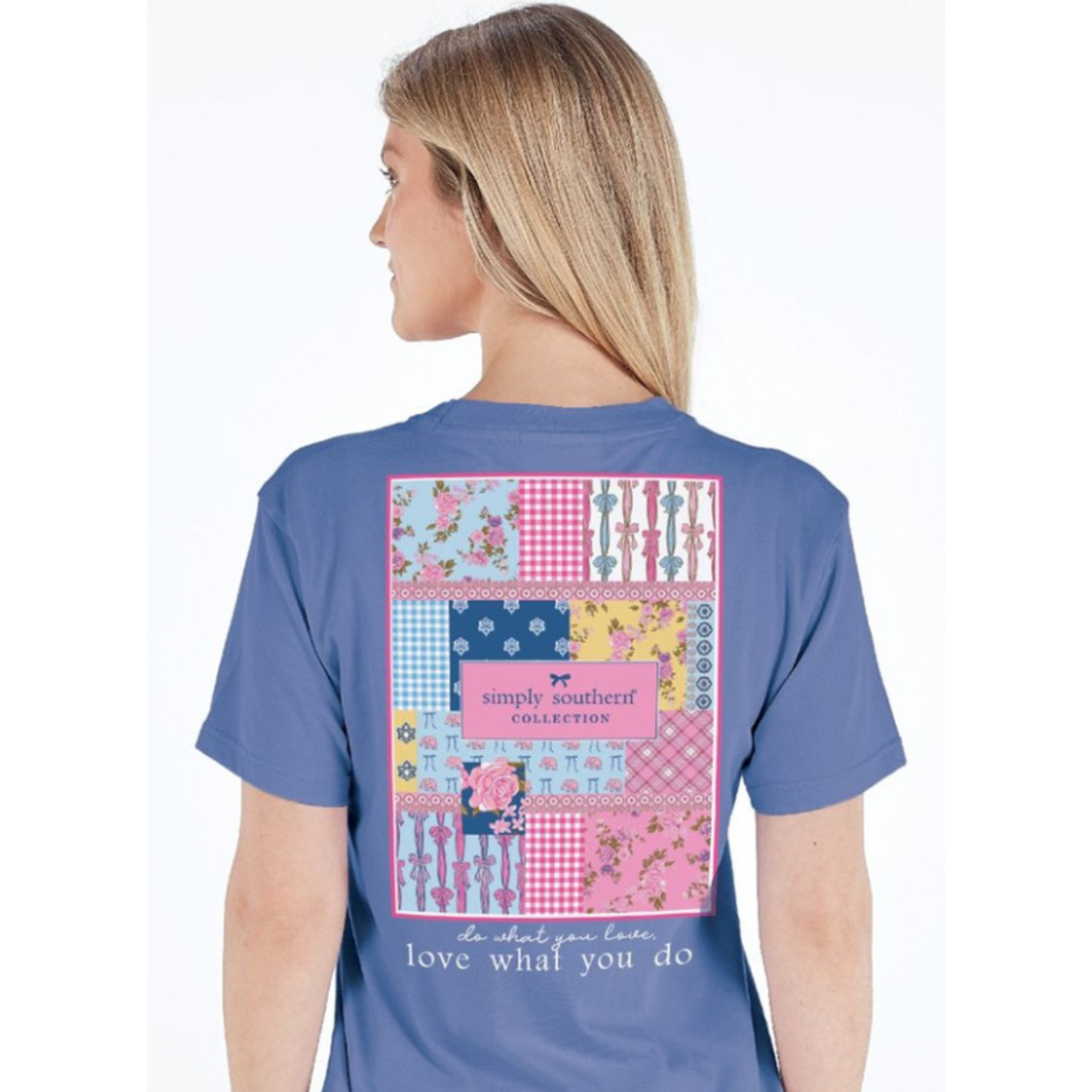 Simply Southern Simply Southern Short Sleeve Tee Patch Logo Wave