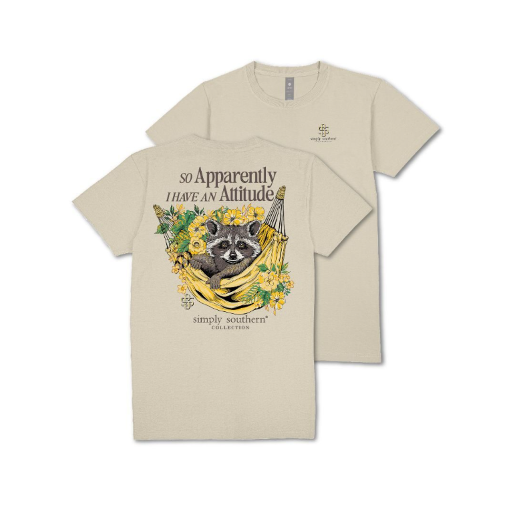 Simply Southern Simply Southern Short Sleeve Tee Attitude Oat Heather