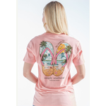 Simply Southern Simply Southern Short Sleeve Tee Sandal Peach