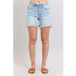 Judy Blue Judy Blue Long Cut Off 2 Button Dad Shorts 15284