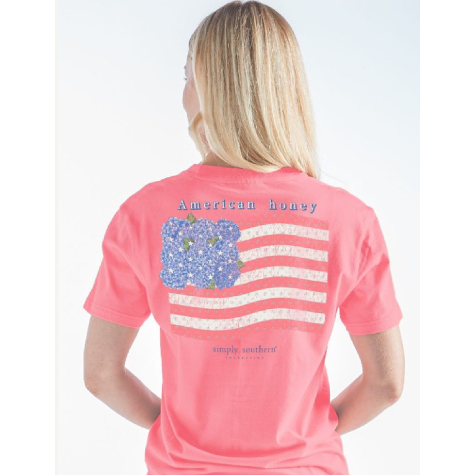 Simply Southern Simply Southern Short Sleeve Tee American Honey Candy