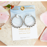 Howards Howard's Narelle Waterproof Bubble Hoop Earrings Silver