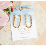 Howards Howard's Narelle Waterproof Twisted Hoop Earrings Gold