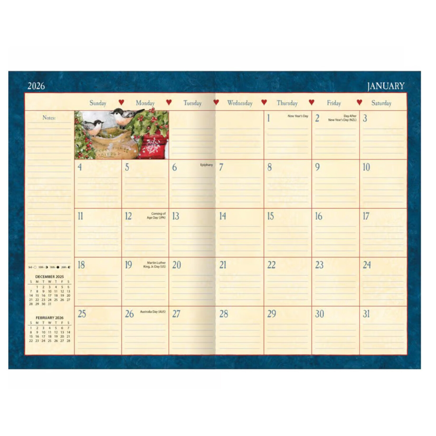 Lang 2026-27 Lang 13-Month Pocket Planner Heart & Home