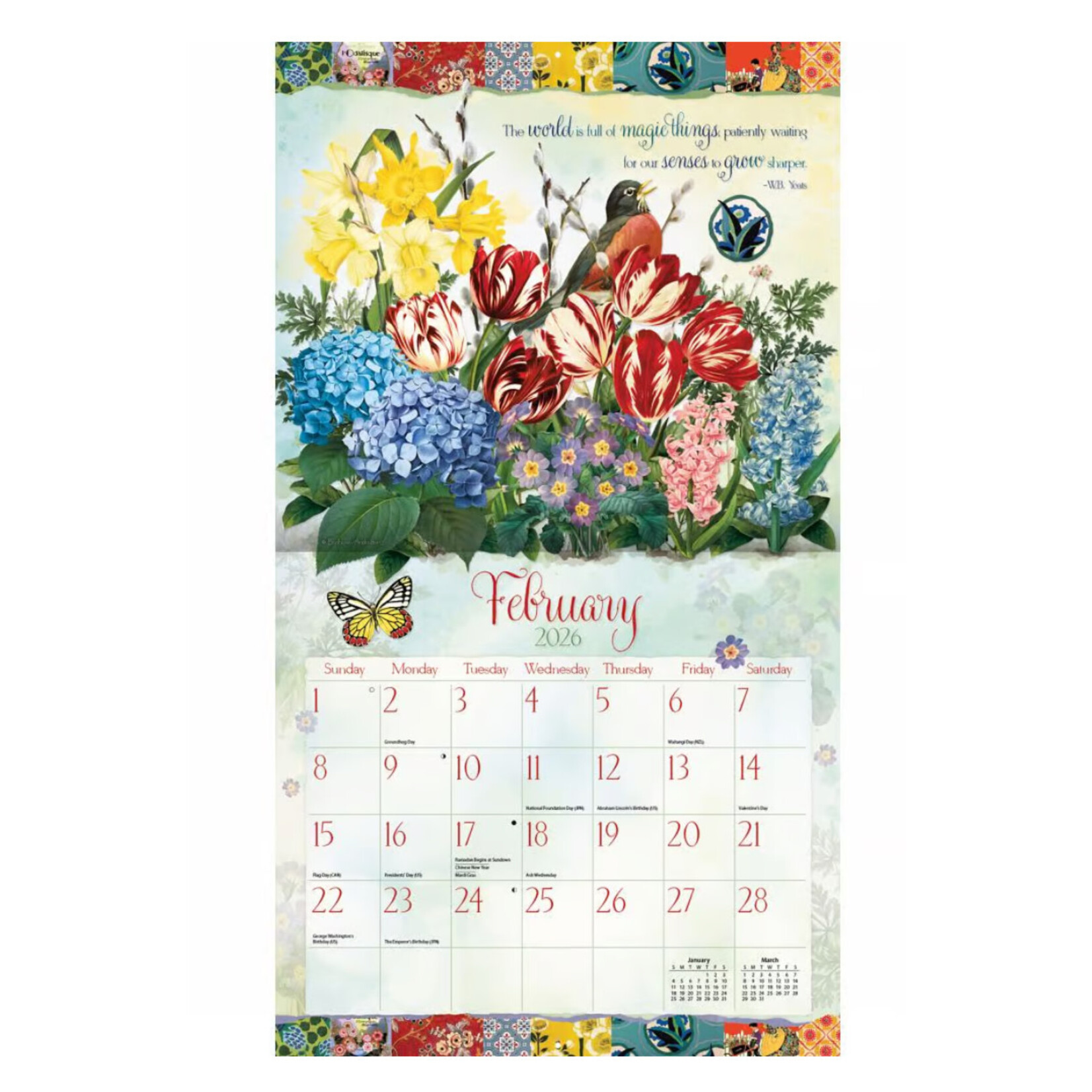 Lang 2026 Lang Wall Calendar Garden Botanicals