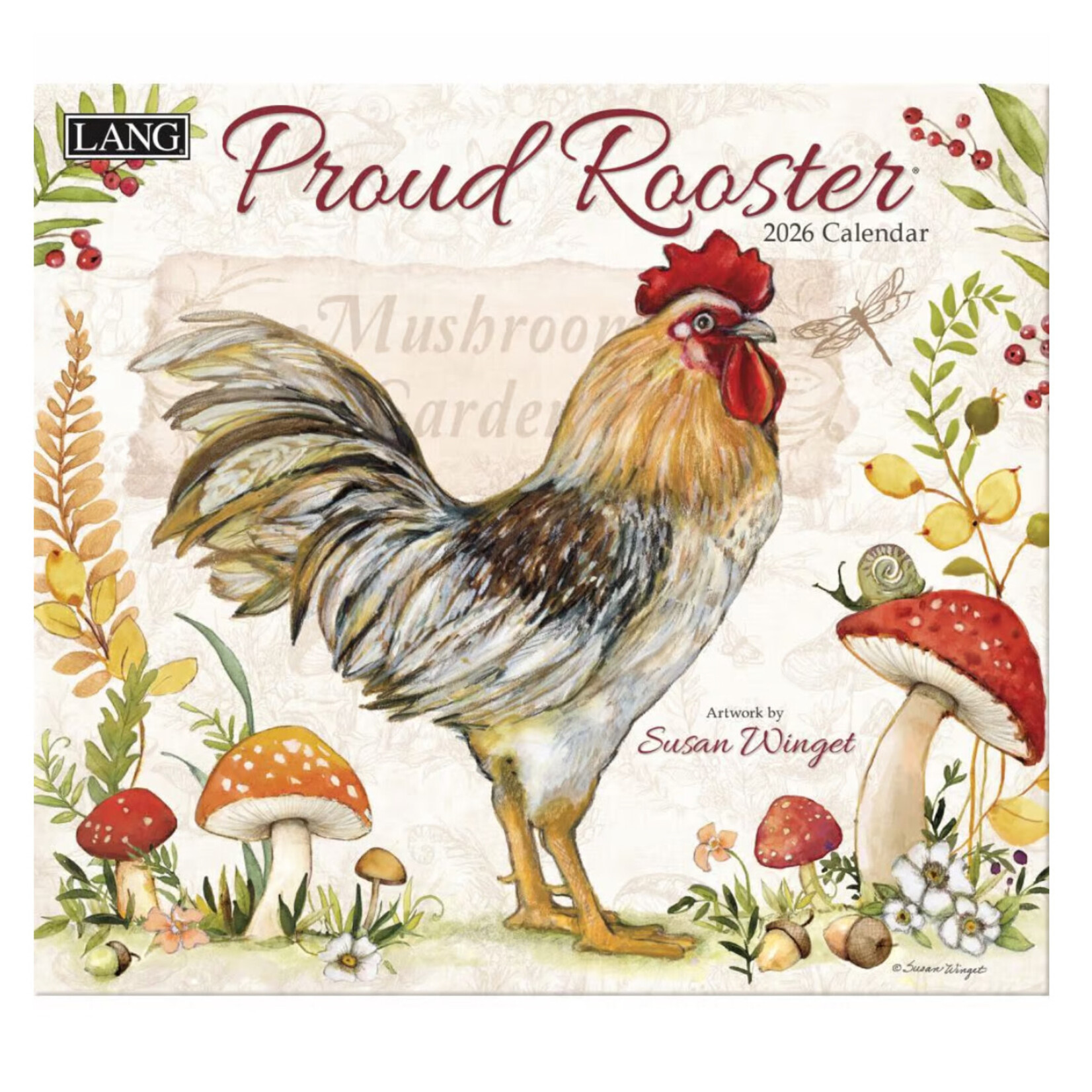 Lang 2026 Lang Wall Calendar Proud Rooster