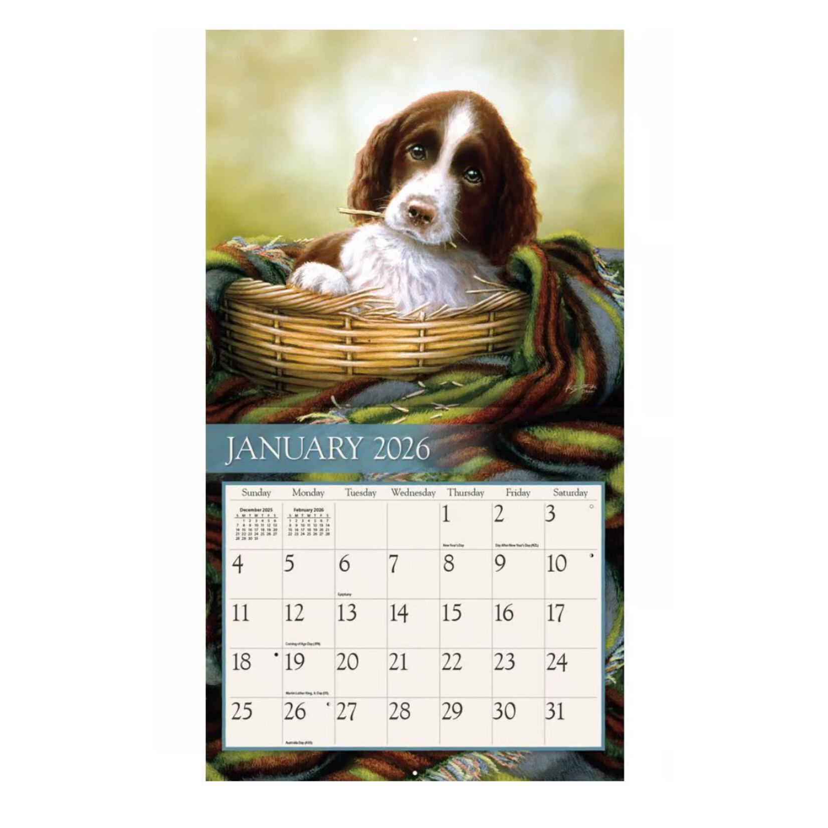 Lang 2026 Wall Calendar Love of Dogs