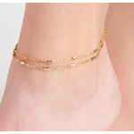 Howards Howard's Waterproof Dainty Bar Anklet Gold