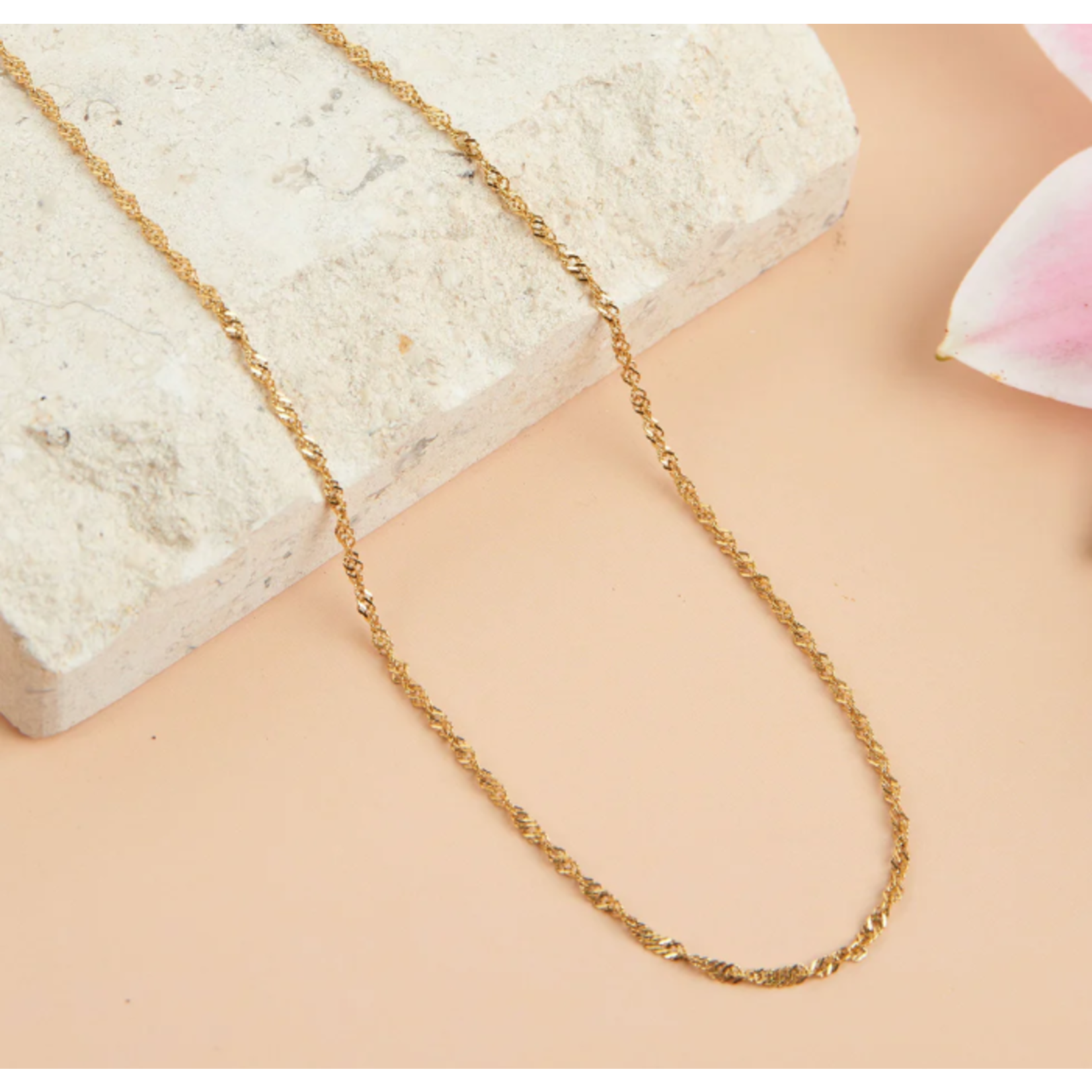 Howards Howard's Narelle Waterproof Twisted Chain Necklace Gold