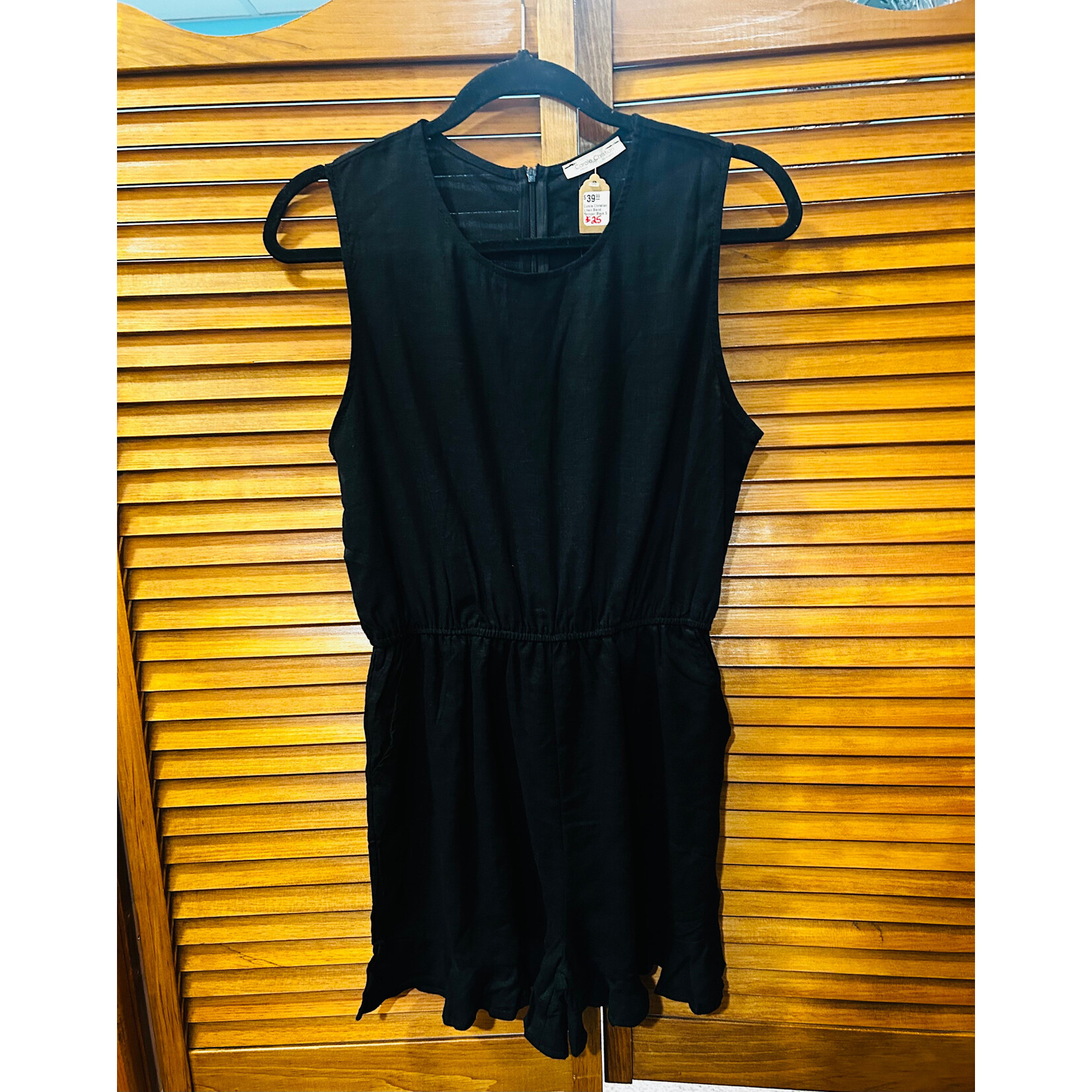 Carole Christian Carole Christian Linen Blend Romper