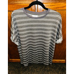 Mudpie Mudpie Dixon T-Shirt Gray Stripe