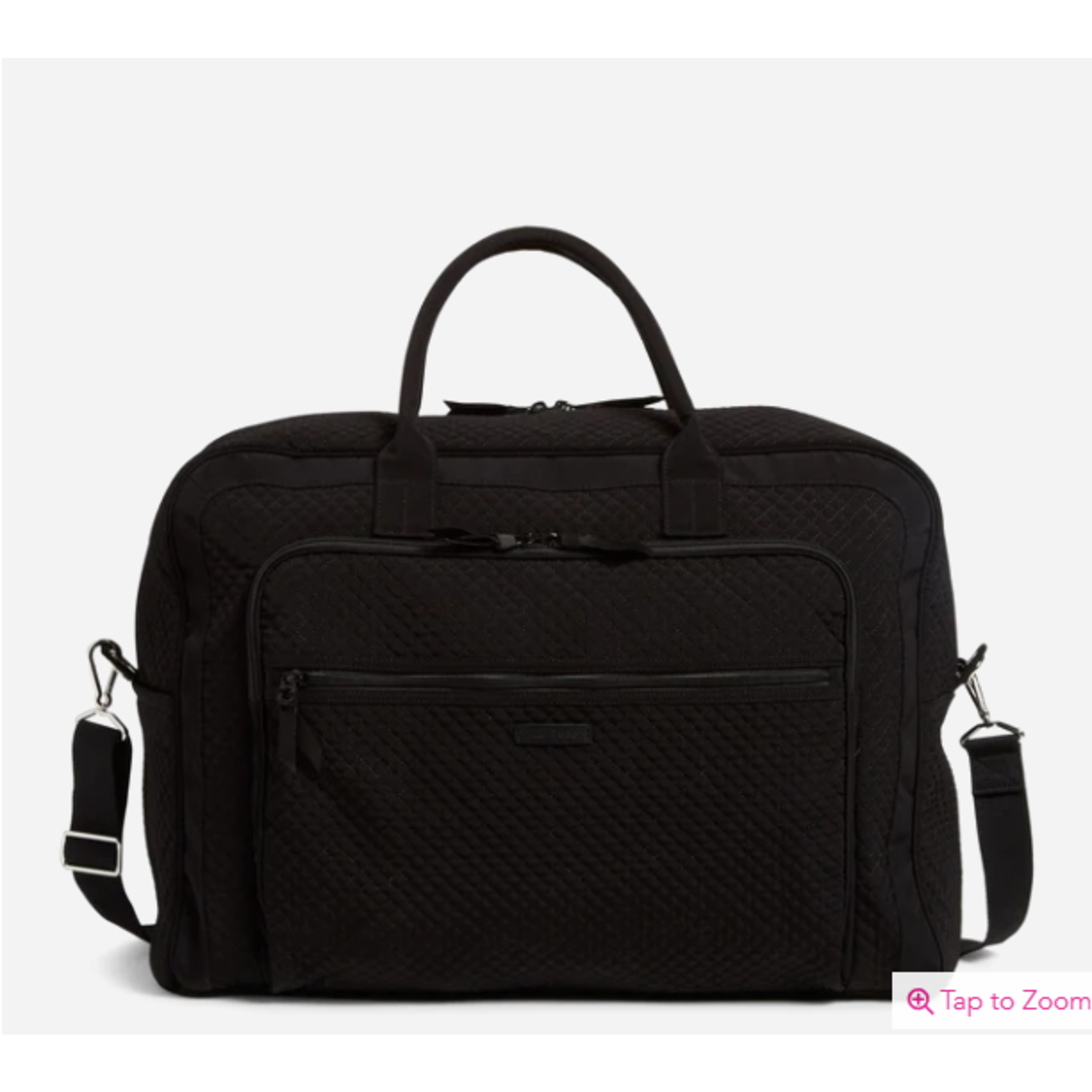 Vera Bradley Vera Bradley Grand Weekender Travel Bag Performance Twill Black