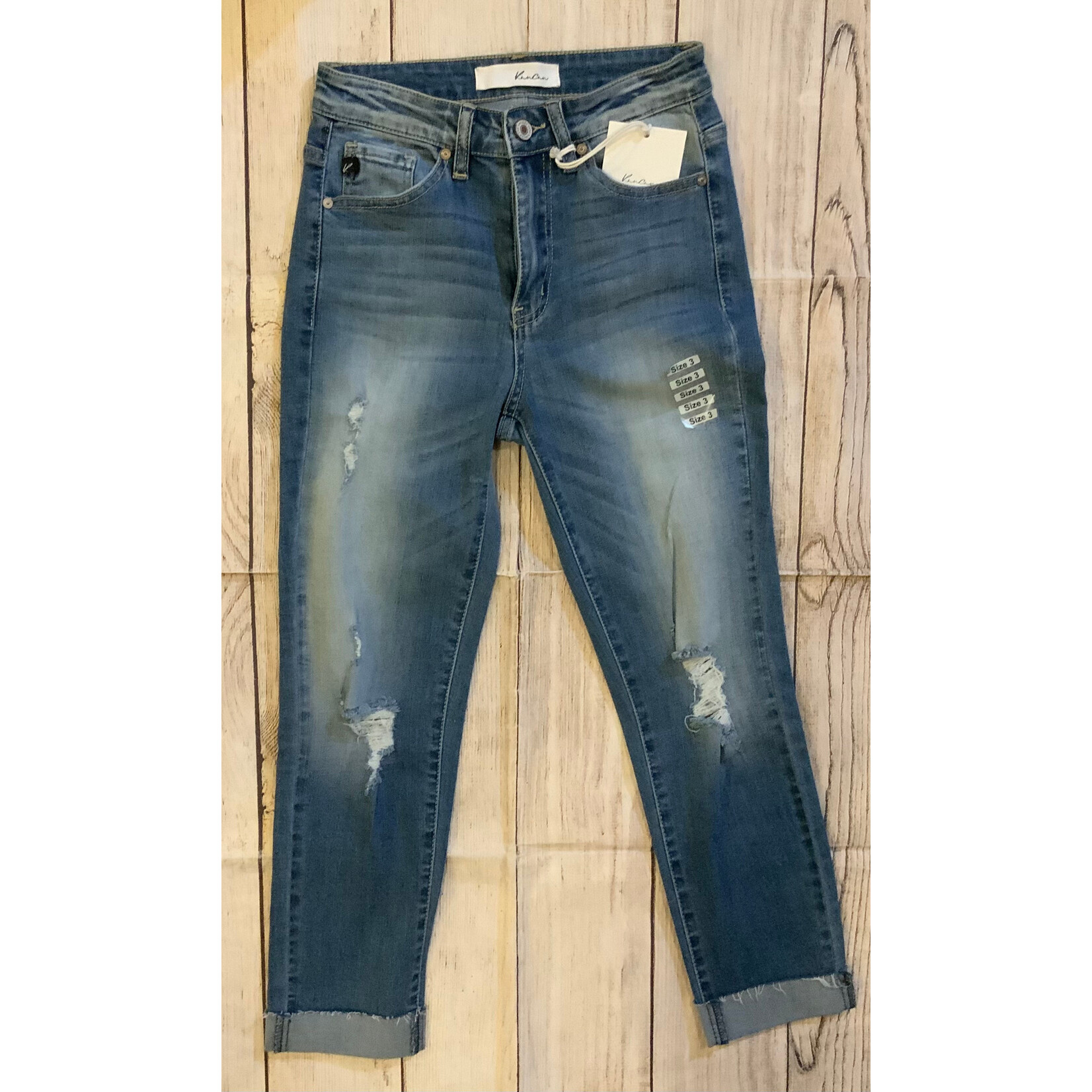 Kancan Kancan High-Rise Hem Detail Capri 5019m sz 3