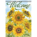 Carson Sunflower Fall Garden Flag (Welcome)